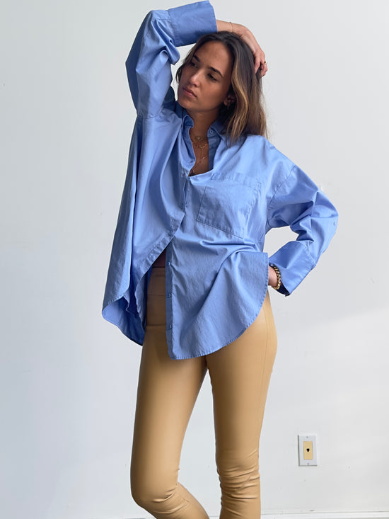 OT LEGGINGS NUDE LEATHER -OUT OF STOCK