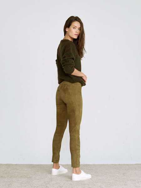 OT LEGGINGS KHAKI LEATHER - LAST CHANCE – OFFTRACK