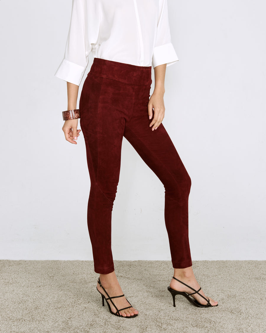 OT LEGGINGS CURRANT SUEDE - OUT OF STOCK