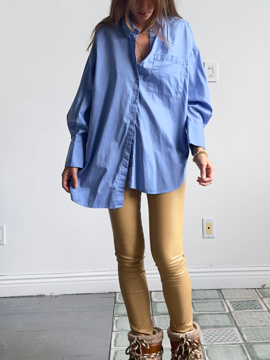 OT LEGGINGS NUDE LEATHER -SOLD OUT