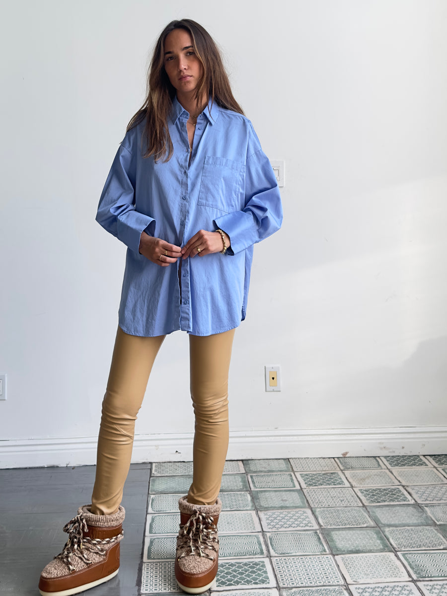 OT LEGGINGS NUDE LEATHER -SOLD OUT