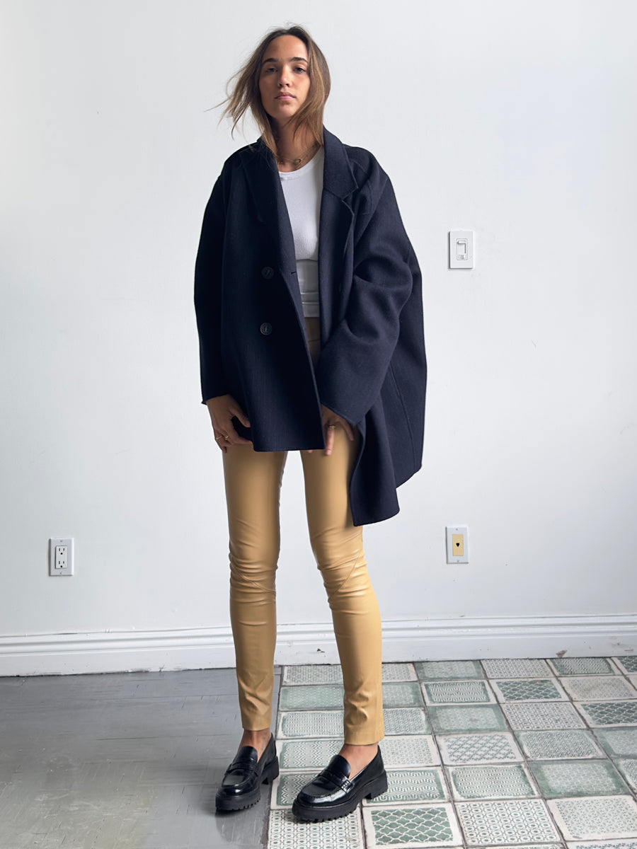 OT LEGGINGS NUDE LEATHER -SOLD OUT