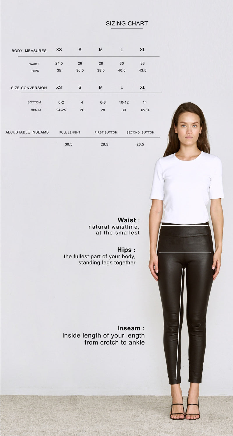 sizing table