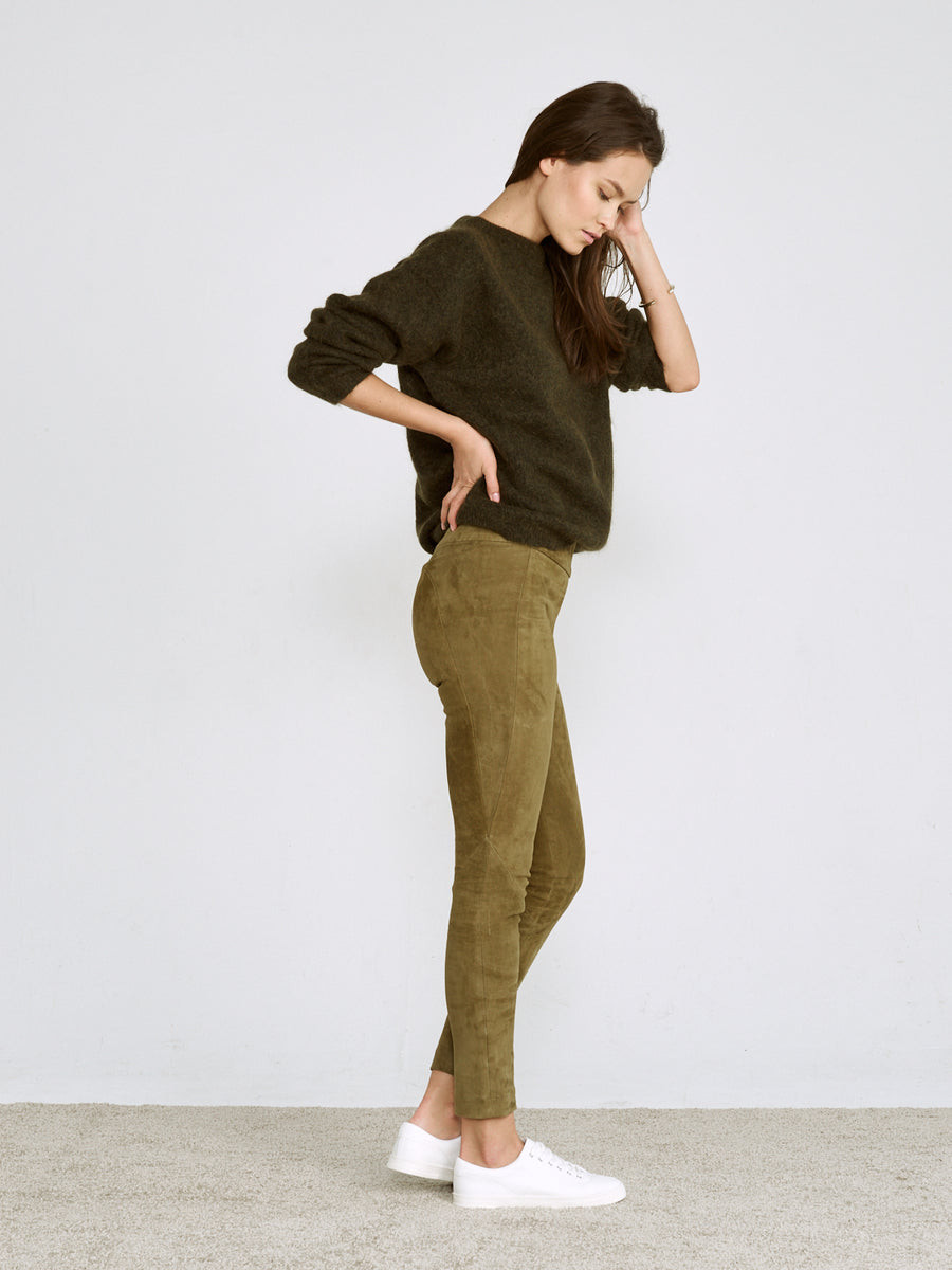 OT LEGGINGS MOSS SUEDE - LAST CHANCE