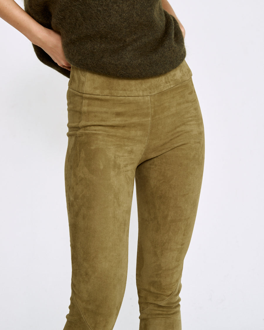 OT LEGGINGS MOSS SUEDE - LAST CHANCE