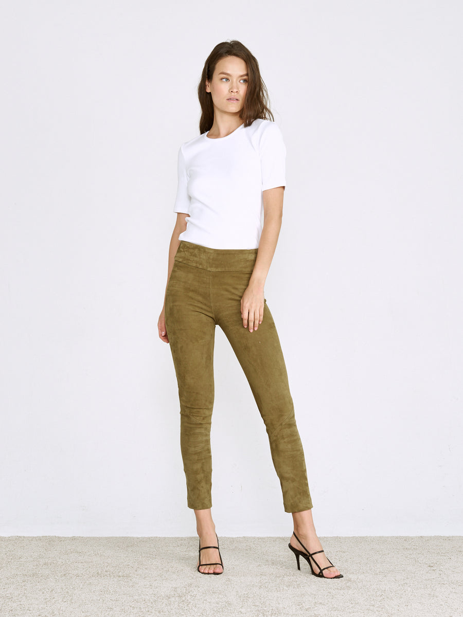 OT LEGGINGS MOSS SUEDE - LAST CHANCE