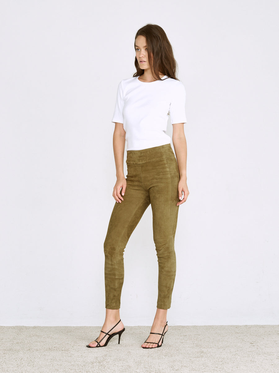 OT LEGGINGS MOSS SUEDE - LAST CHANCE