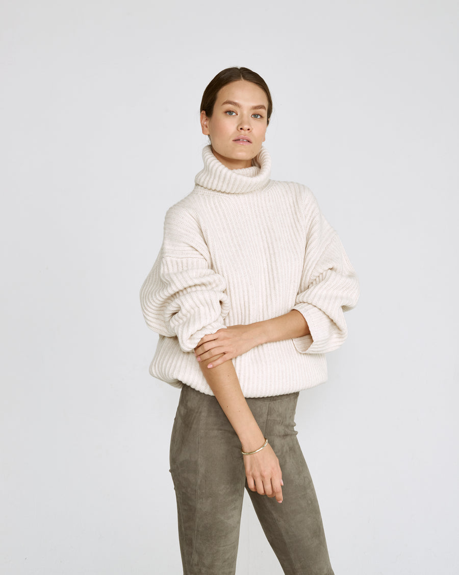 OT LEGGINGS LIGHT GREY SUEDE - OUT OF STOCK