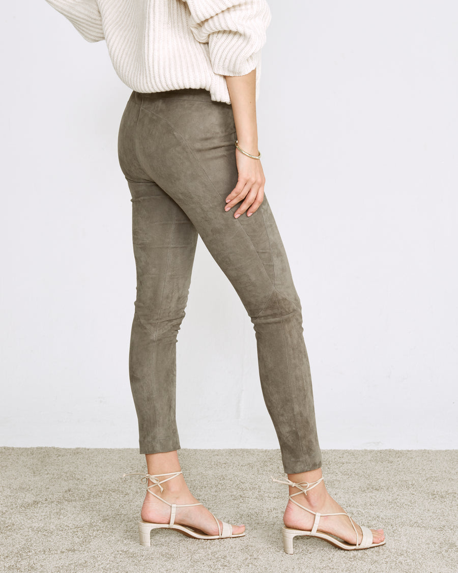 OT LEGGINGS LIGHT GREY SUEDE - OUT OF STOCK