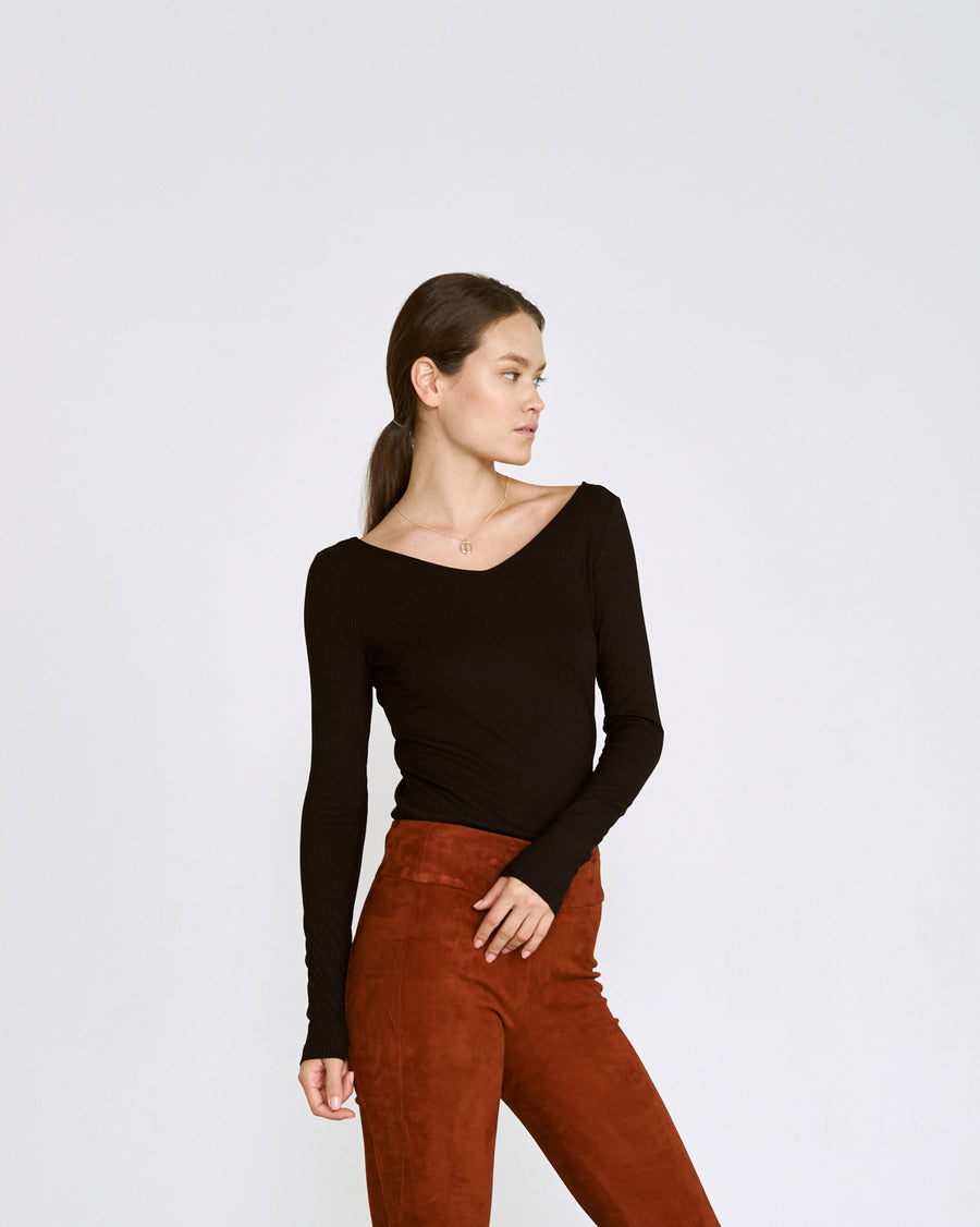 OT LEGGINGS TERRACOTTA SUEDE