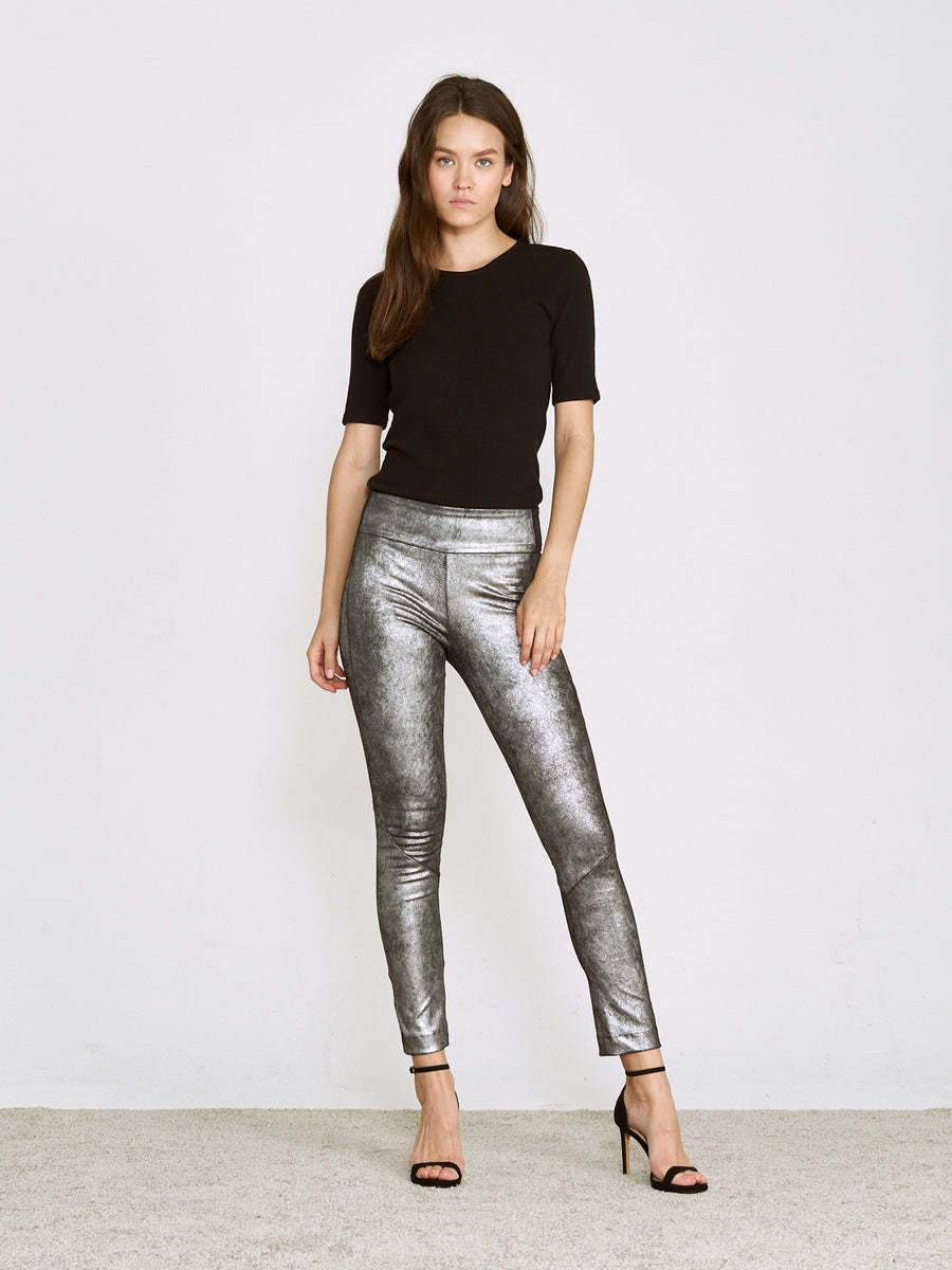 OT LEGGINGS MERCURY SILVER SUEDE