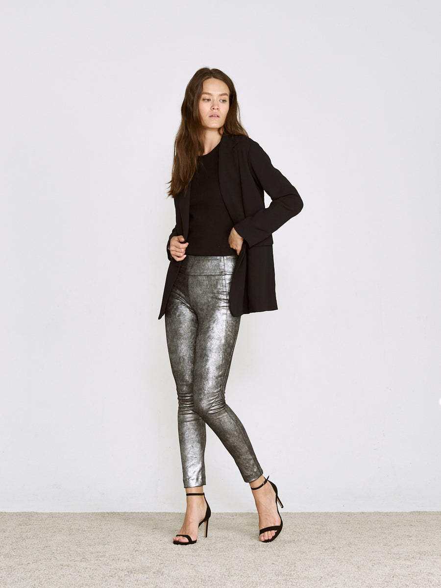 OT LEGGINGS MERCURY SILVER SUEDE