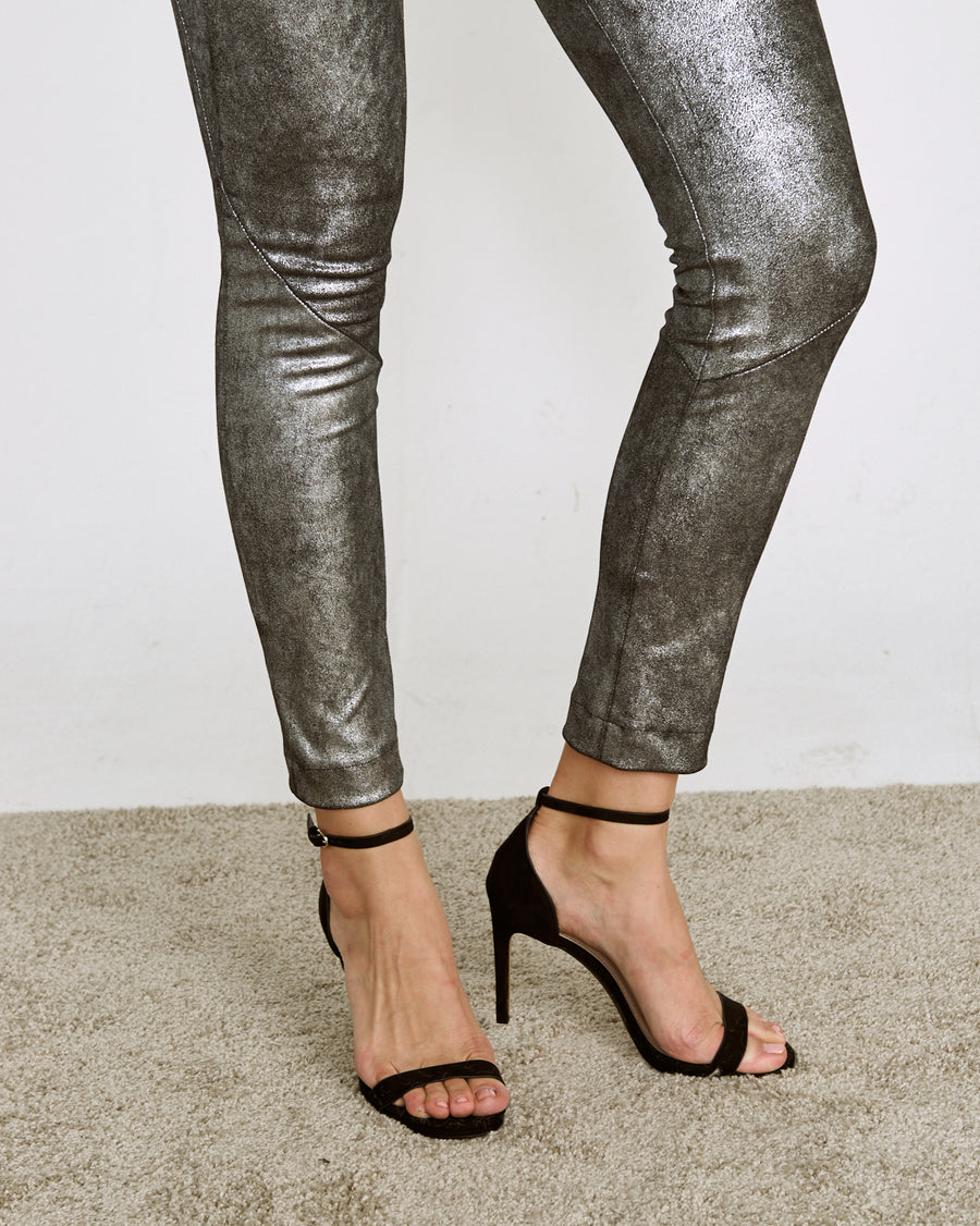 OT LEGGINGS MERCURY SILVER SUEDE