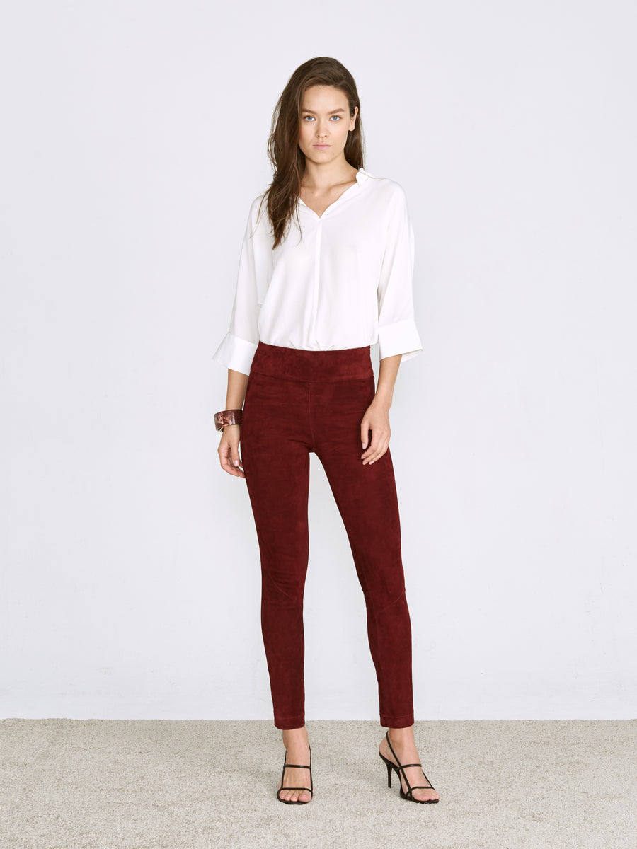 OT LEGGINGS CURRANT SUEDE - OUT OF STOCK