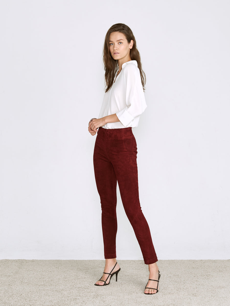 OT LEGGINGS CURRANT SUEDE - OUT OF STOCK