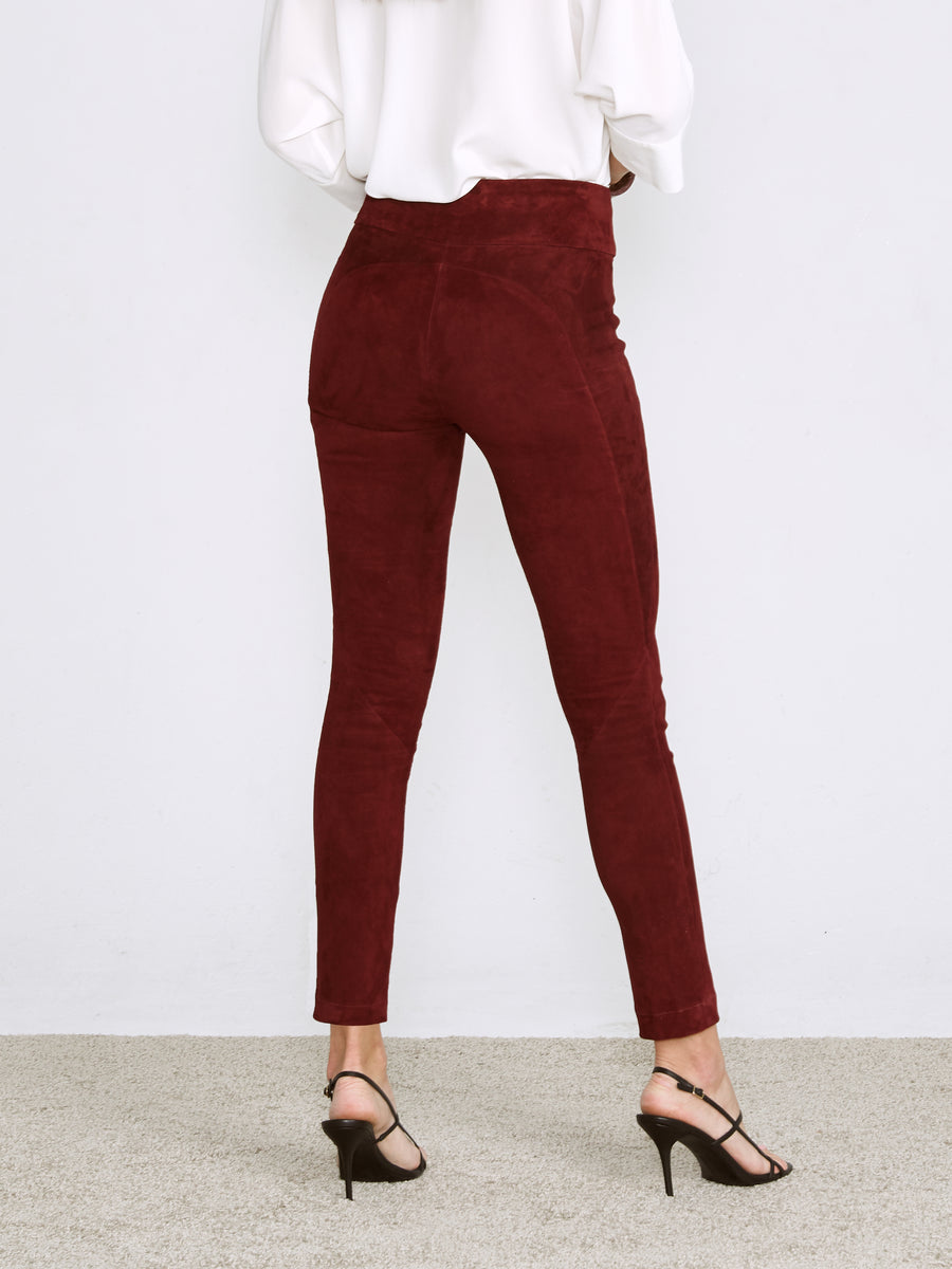 OT LEGGINGS CURRANT SUEDE - OUT OF STOCK