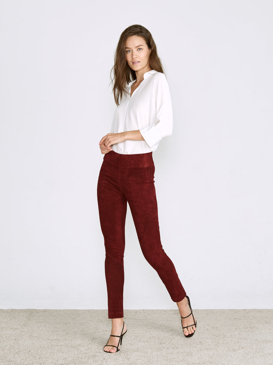 OT LEGGINGS CURRANT SUEDE - OUT OF STOCK