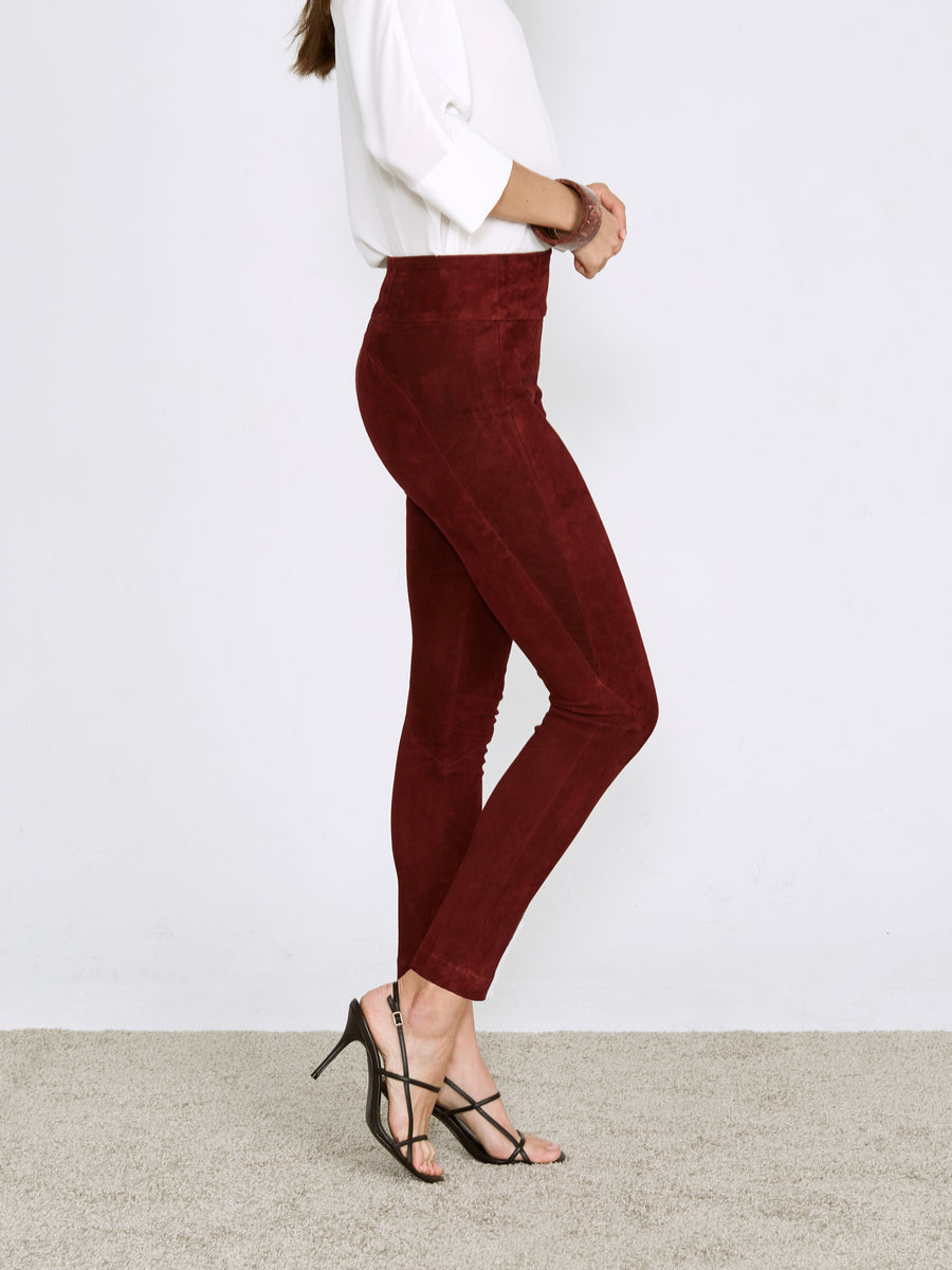 OT LEGGINGS CURRANT SUEDE - OUT OF STOCK