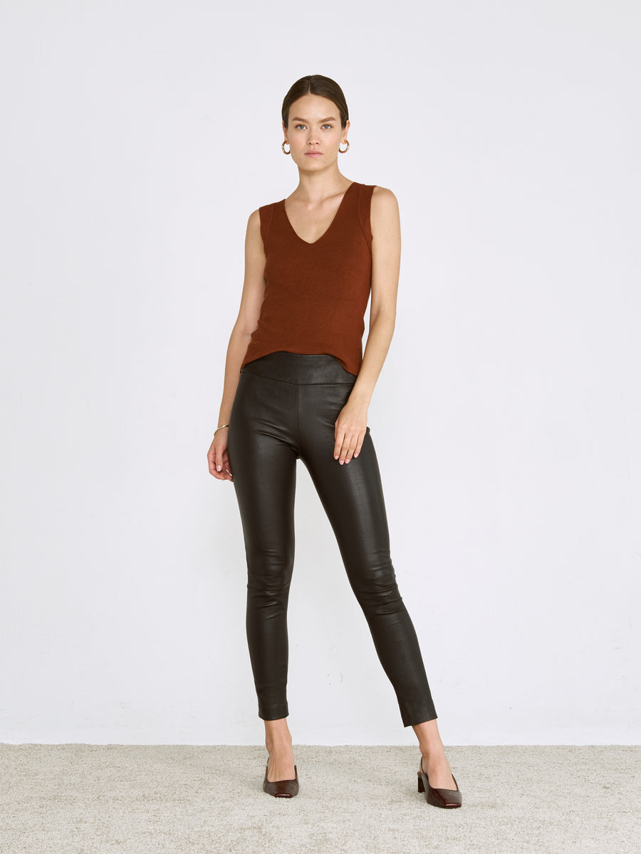 OT LEGGINGS BLACK LEATHER