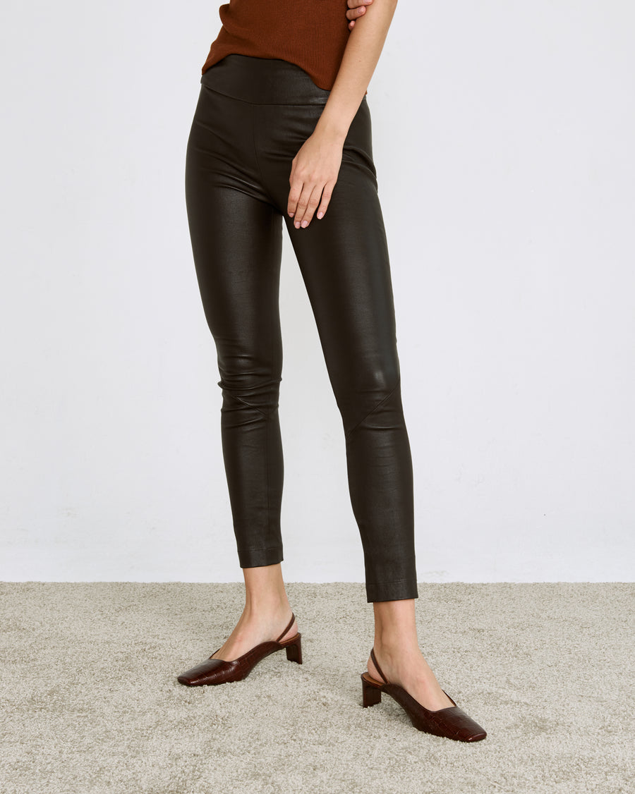 OT LEGGINGS BLACK LEATHER