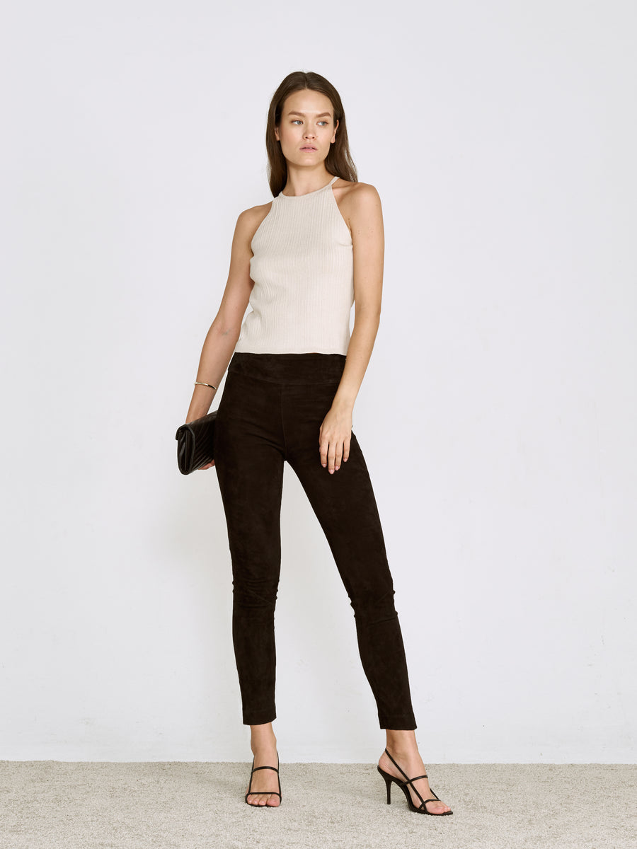 OT LEGGINGS BLACK SUEDE