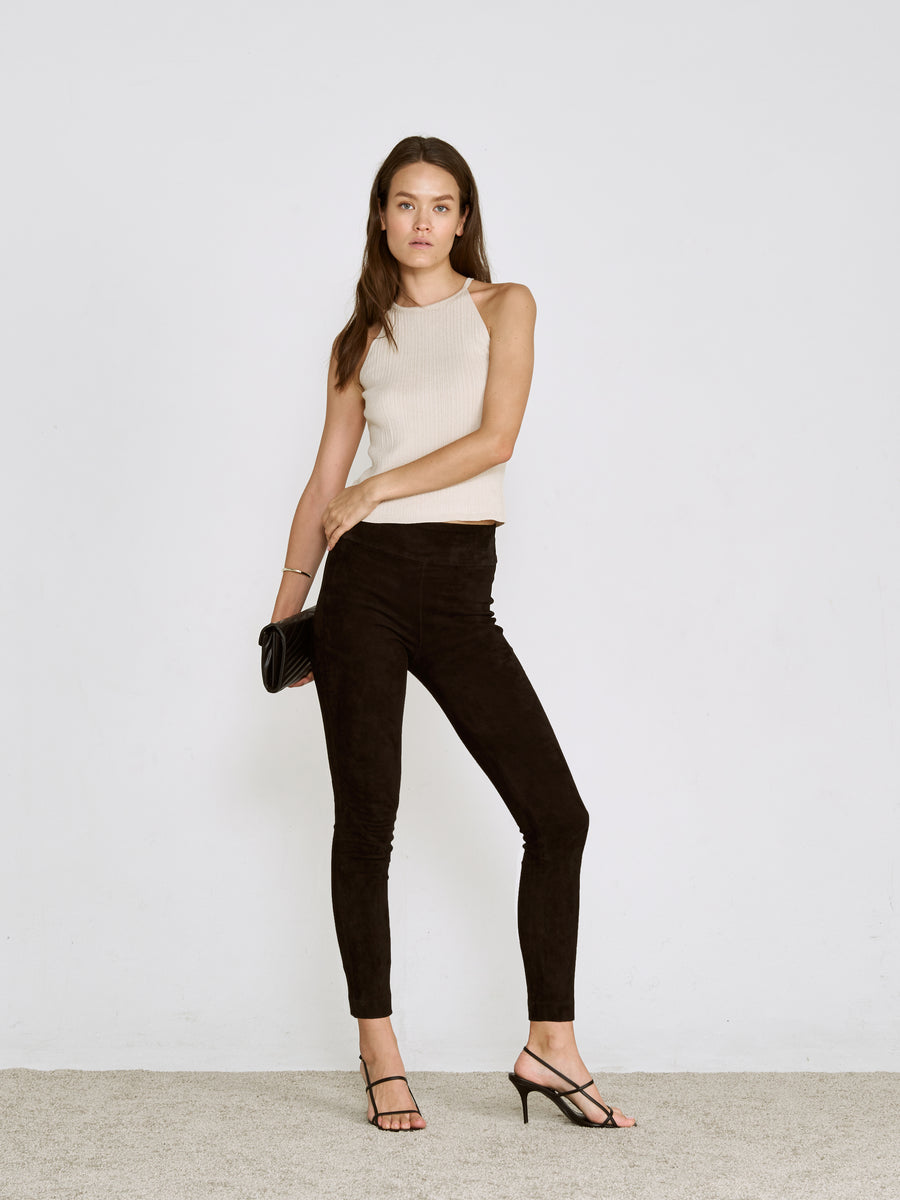 OT LEGGINGS BLACK SUEDE