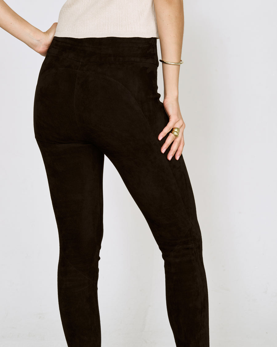 OT LEGGINGS BLACK SUEDE